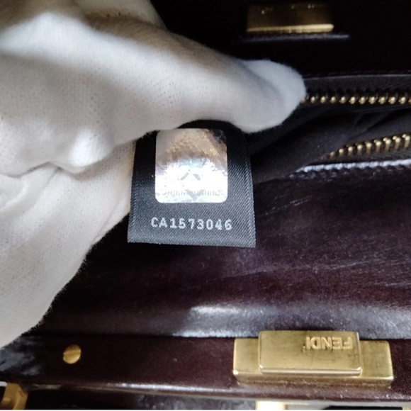 Fendi calf hair peekaboo large bag - Picture 9 of 10